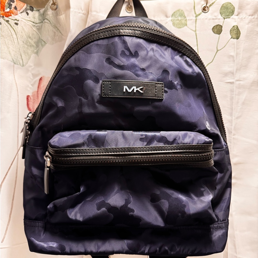 Michael Kors indigo camel Blue Backpack Sleek Design